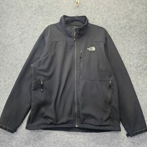 THE NORTH FACE Apex Bionic Jacket Men L Black Windwall Full Zip‎ Utility Outdoor